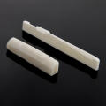 Guitar bridge saddle and neck nut high quality bone made for Acoustic and semiacousitc Guitars. 