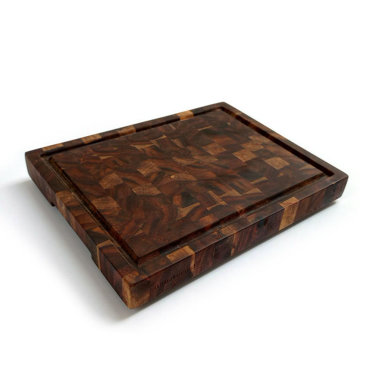 Rosewood End Grain Cutting Board - Wooden Chop Board | Daraz.pk