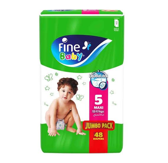 Fine Baby Diapers Jumbo pack Size 5