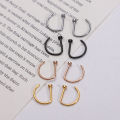 Fashion Titanium Steel D Shape Nose Piercing Nose Ring Body Jewelry Stainless Steel Nose Ring for Women. 