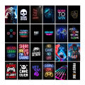 Gaming Wall Stickers Pack – 40 Posters, 4x6 Inches for Room Decoration. 