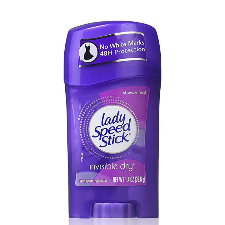 Lady Speed ​​Stick Invisible Dry Antiperspirant and Deodorant, Fresh Shower