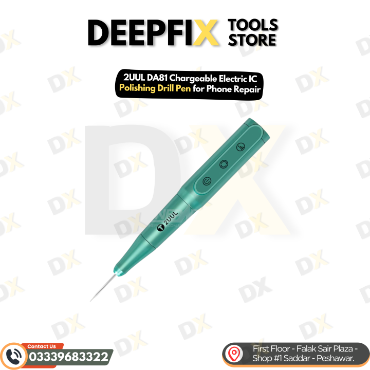 2UUL DA81 Chargeable Electric IC Polishing Drill Pen for Phone Repair