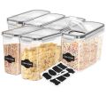Fast Forward Cereal Containers Storage - Airtight Food Storage Containers For Pantry Organization And Storage - Canister Sets For Kitchen Counter. 