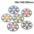 Bicycle Disc Brake Floating Rotors 160/180/203mm Stainless Steel Alloy Six Holes MTB Mountain Bike Disk Plate. 