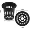 NANLIY- 100 Pack 1.77 Inch Net Cups Slotted Mesh Wide Lip Filter Plant Net Pot Bucket Basket for Hydroponics Aquaponics Orchids. 