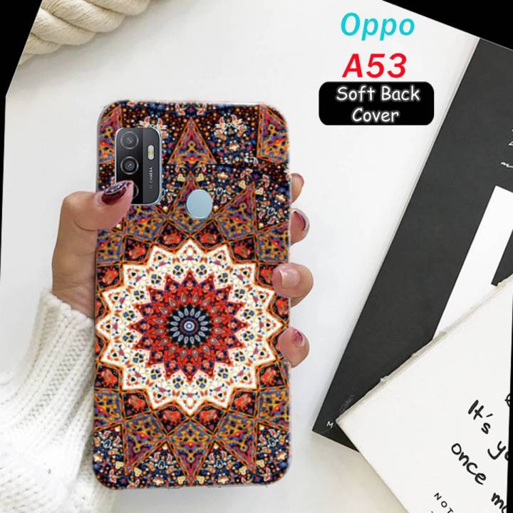 Oppo_A53 Back Cover -Floral - 2Gud Soft Case Cover
