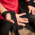 Dexam Wrist Straps Cotton Black Gym Straps Weight Lifting Wrist Straps Used For Workout Fitness 1 Pair Of Gym Wrist Straps Smooth And Comfortable. 
