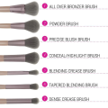 BH Cosmetics Lavish Elegance 15-Piece Brush Set - Premium Lavender Handle Makeup Brushes for Face & Eyes. 