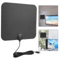 TV Antenna Indoor HD  with USB Powered Deta cable 50 Miles Long Signal,Alúminum Fòil  For More Stable Reception and High Performance Coax Cable. 