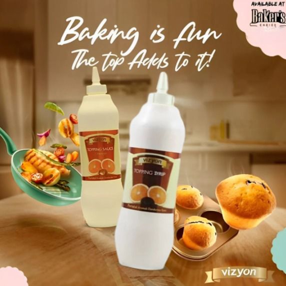 Vizyon orange Topping Syrup / Topping Syrup / for Cake Topping Syrup Choclate and Caremal  Topping Syrup Sauce 1kg - 1000 Ml, for Pastries and Cakes Etc