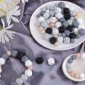 100Pcs Silicone Beads Bulk Making Kit Multicolor Silica Gel for Keychain Jewelry DIY Crafts Making. 