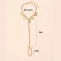 New Design Bracelets Butterfly Bangle Linked Connecting Finger Rings Hand Harness Bracelets for Women Charm Chain Hand Jewelry. 