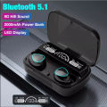 M10 tws cvc8.0 Digital Display Black Good If With No Reduction Headphones Wireless Earphone. 