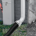 2 Piece Downspout Adaptor To Drain Pipe Roof Rain Gutter Downspout Extensions Universal Downspout Extender Black. 
