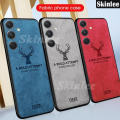 Phone Case for Samsung Galaxy A25 Back Cover Slim Deer Elk Cloth Back Cover Casing Hp for Samsung A25 Cover Cases. 