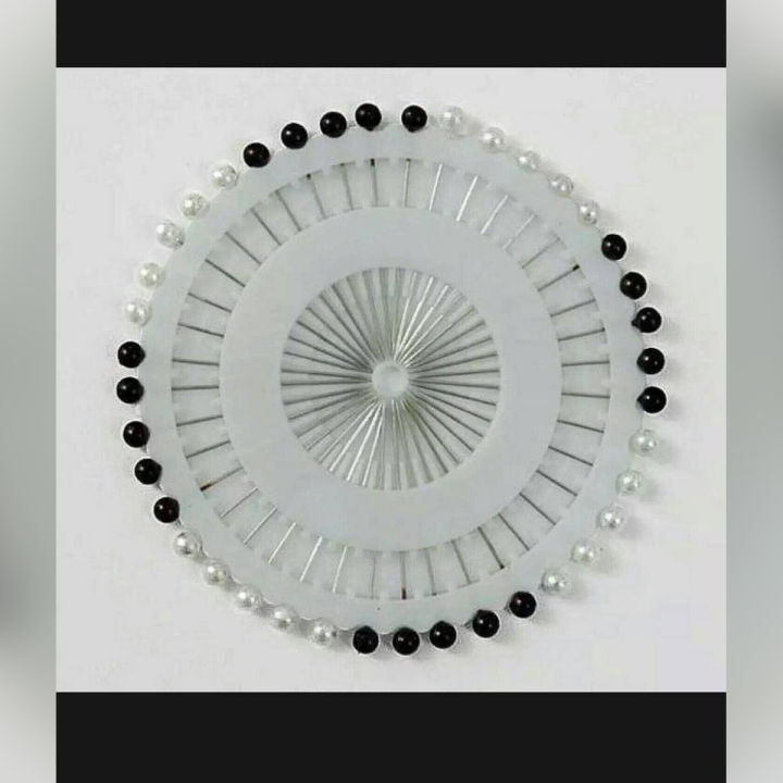 New Hijab Pins Black & White Water Drop Pins Muslim For Women Safety  Scarf Pins Hijab Pins