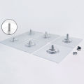 Screw Stickers Transparent Self-adhesive Seamless Stickers. 