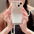 HODON Luxury Lychee PU Leather Wallet Holder Case For iPhone 16 15 14 13 Pro Max 16 Plus Cases Card Bag Stand Solid Color Shockproof Soft Phone Cover. 