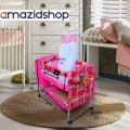 Baby Swing In Metal Frame Cot With Stand Support & Mosquito Net for 0-1.5 years baby M7dx. 