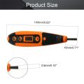 Voltage Detector Pen Test Screwdriver Circuit Tester Electric Test Pen Screwdriver Digital Display Non-Contact Voltage Tester AC/DC 12-250V Contact Induction LED with Light 1pcs Home Tool (with Light) for Home Appliance Repairing and Detection. 