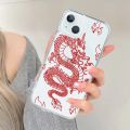 Chinese Dragon Phone Case For iPhone 15 14 13 12 11 Pro Max X XR XS 7 8 Plus Mini SE Clear Soft Mobile Case. 
