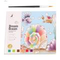 Quasar Creative Watercolor Designs for Kids Travel Watercolor Coloring Book for Kids Mess-free Pocket Painting Set with Brushes Paints Fun Arts Crafts for Toddlers on the Go Compact Drawing for Travel. 