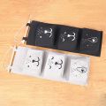 3 Pockets Cute Wall Mounted Storage Bag Closet Organizer Clothes Hanging Storage Bag Children Room Pouch Home Decor. 