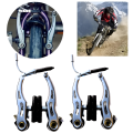 Mountain Bike Linear V-Brake Set Front and Rear Bike Brakes Set Universal Bike Brakes Mountain Bike Replacements for Most Bicycles and 2 Pieces Mountain Bike Brake Cables and brake Levers. 