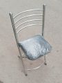Silver Chrome Commando Folding Chair - Namaz Chiar Soft Cushion. 