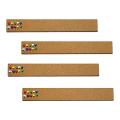 4 Pcs Cork Board Strips with 35 Pcs Push Pins 15x2 inch - 1/2 inch Thick Cork Bulletin Bar Strips for Office, School. 