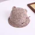 Baby Bucket Hat For 3-12M New Spring Baby Boys Girls Sunshade Hat Cute Cartoon Bear Print Outdoor Summer Kids Hat Fishing Cap. 