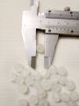 100pcs Frosted White 8mm Craft Beads – Round Stones for Jewelry, Sewing & DIY Decoration. 
