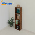  3-Tier No Tool Assembly Open Shelf Bookcase, White black brown. 