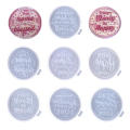 Coaster Silicone Mold Letter Design Silicone Diy Round Coaster Epoxy Resin Mold 7Pcs Coaster Molds For Diy Art Craft Cup Mats, Bar Coasters, Novelty Drink Coasters Silicone Mold.
