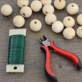 Wooden Beads Round Shape 8mm and 13mm diy Art And Craft Material.. 