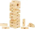 Kids and Adult Gaming Jenga Game Stacking Tumbling (Jenga tower wooden Blocks). 