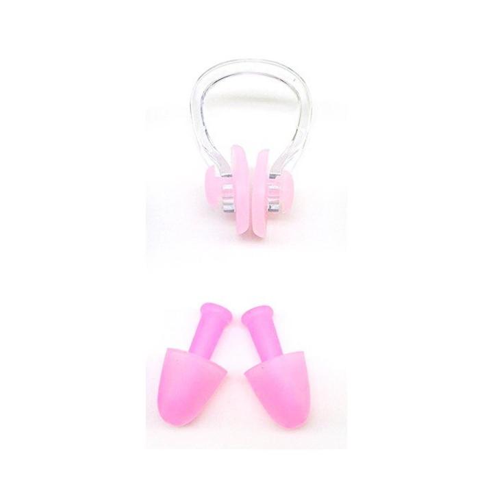 Silicone Waterproof Swimming Ear Plugs & Nose Clips Protect Your Ears & Nose in Water