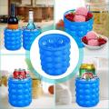 Ice Cube Maker Genie Space Saving Ice Genie Silicone Ice Bucket Kitchen. 