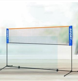 High Quality Badminton Net for Home Lawn Use 2 x 21 Size | Portable Badminton Net Professional Training Standard Braided Square Mesh Exercise Folding Outdoor Volleyball Tennis Sports | badminton rackets net