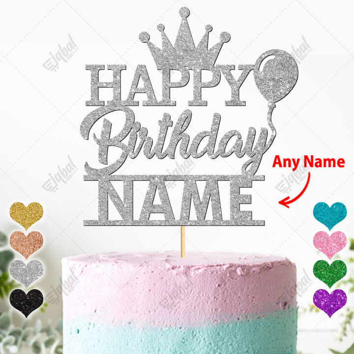 PERSONALISED%20Happy%20Birthday%20Glitter%20Cake%20Topper%20with%20Crown%20For%20Party%20Celebration,%20Birthday%20Decoration,%20Customized%20topper%20with%20ANY%20Color,%20ANY%20NAME,%20ANY%20AGE%20-%20Image%202