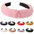 Hair Band Lightweight Women Girl Solid Color Knotted Headband. 