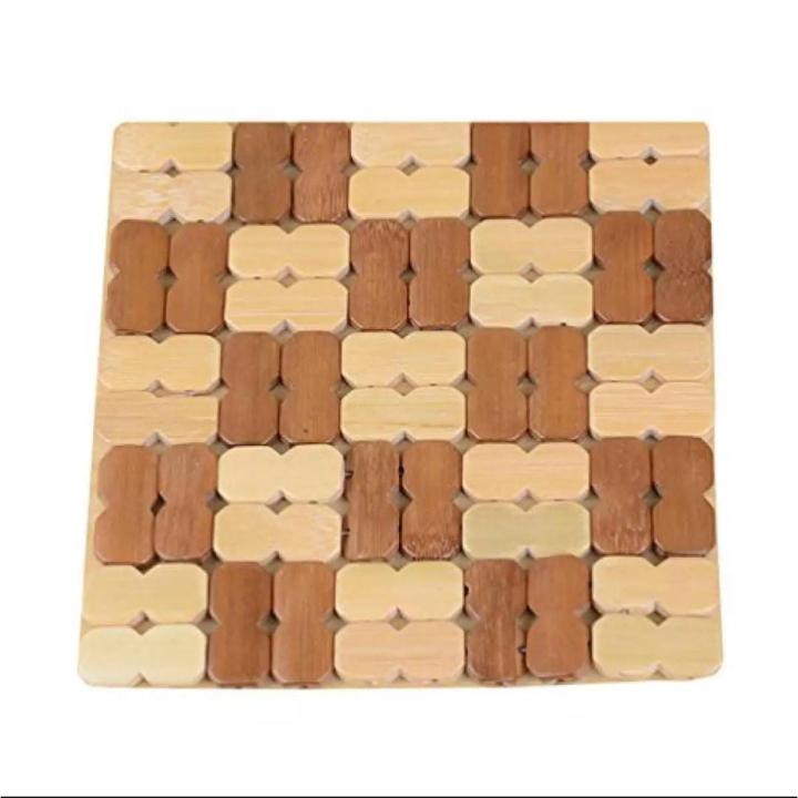 Pack Of 6 - Wooden Tea / Glass Table Mats - High Quality
