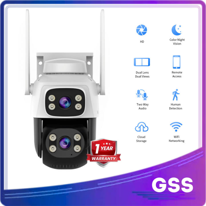 GSS%20CS622%203MP%20Outdoor%20WiFi%20Security%20Camera%20(Single%20Lens%20/%20Dual%20Lens)%20%7C%202K%20HD%20%7C%20Human%20Detection%20%7C%20Color%20Night%20Vision%20%7C%20Two%20Way%20Audio%20%7C%20IP66%20Waterproof%20CCTV%20-%20Image%202