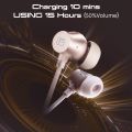 Faster TG-340 Magnetic Neckband Wireless Bluetooth Earphones- Wireless Sports Bluetooth Earphones Earbuds with ANC and ENC- InEar Wireless Neckband Headphones- InEar Bluetooth Headphones. 