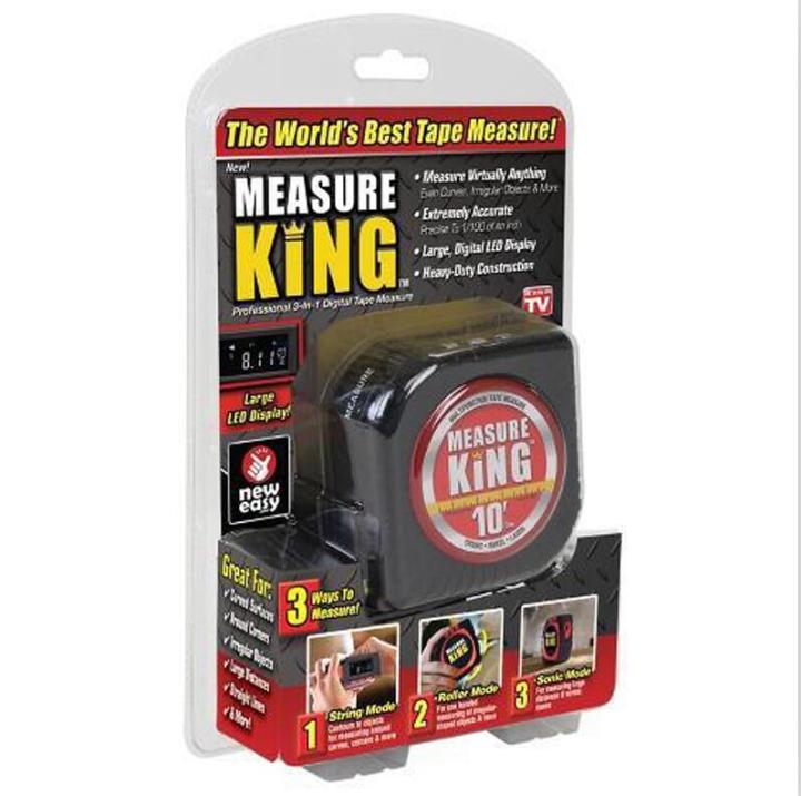 【shengxiong6525】Measure king 3 in 1 Measuring Tape With Roll Cord High Accuracy Digital Tape High Impact Professional