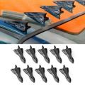 10pcs Shark Fin Diffuser Vortex Generator For Windshield Roof Spoiler Bumper. 
