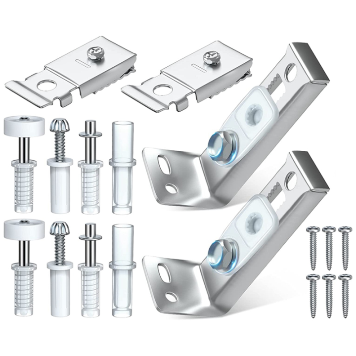 2 Pack Double Folding Door Metal Top Pivot Hardware Package for Bi-Fold Door Sliding Door Closet Door