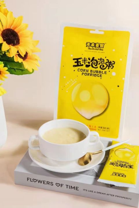 Xinjiang corn porridge instant sucrose-free corn paste coarse grain students pregnant women ready-to-eat corn bubble porridge breakfast 256g