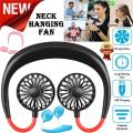Hanging Neck Fan for Kitchen | Folding Handheld Fans Wearable Shoulder Fan Sports Cooling Fan Portable Cooling USB Neckband Mini Fan Rechargeable Hands free Neck Fan Personal Fans 3X Speeds 360 Degree Adjustable Summer Weather Fan for Indoor Outdoor. 
